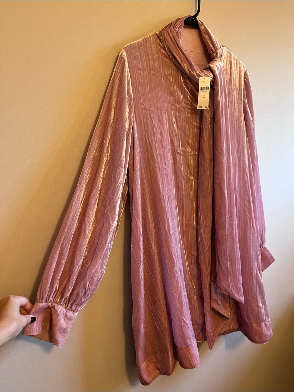 Maeve Carolina Tie Neck Mini Dress - Picture 11 of 13